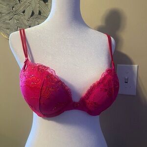 EUC! Victoria’s Secret Sexy Little Things pink padded push up bra 34B